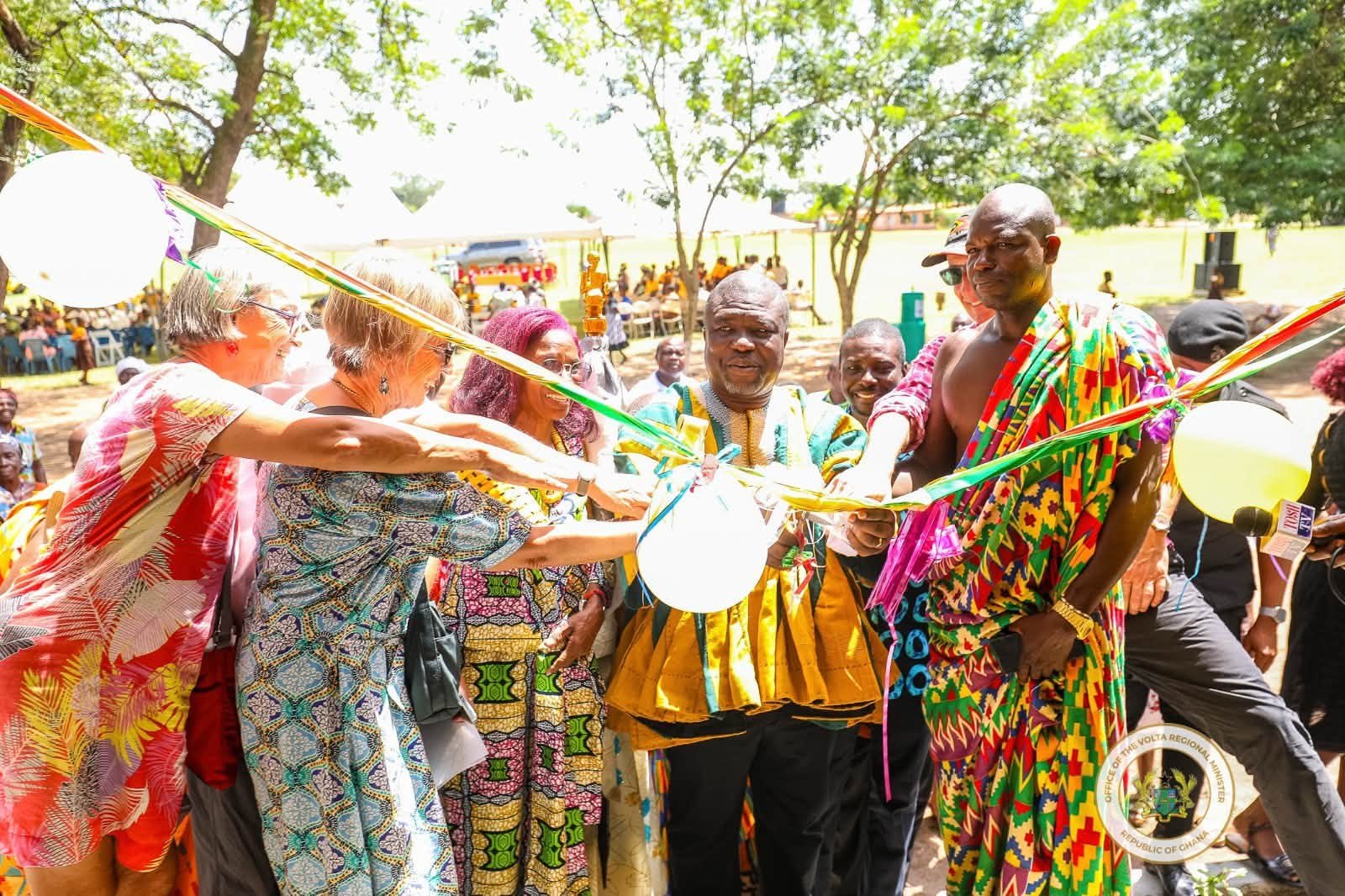 Volta Regional Minister Inaugurates Eric and Auriol Earle Learning Centre in Adaklu District