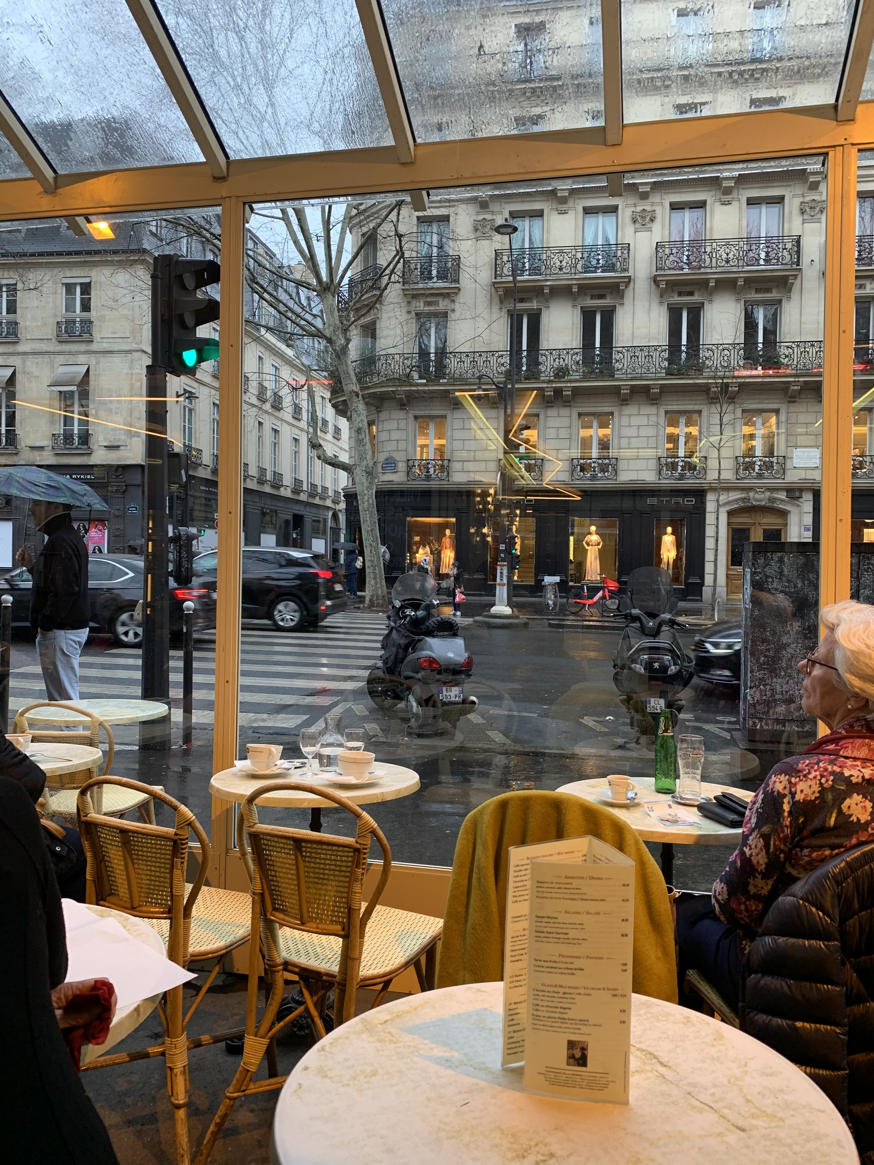 People watching in Paris