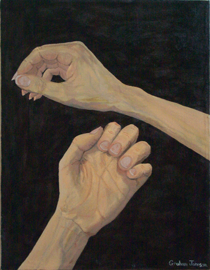 Hands of the artist
