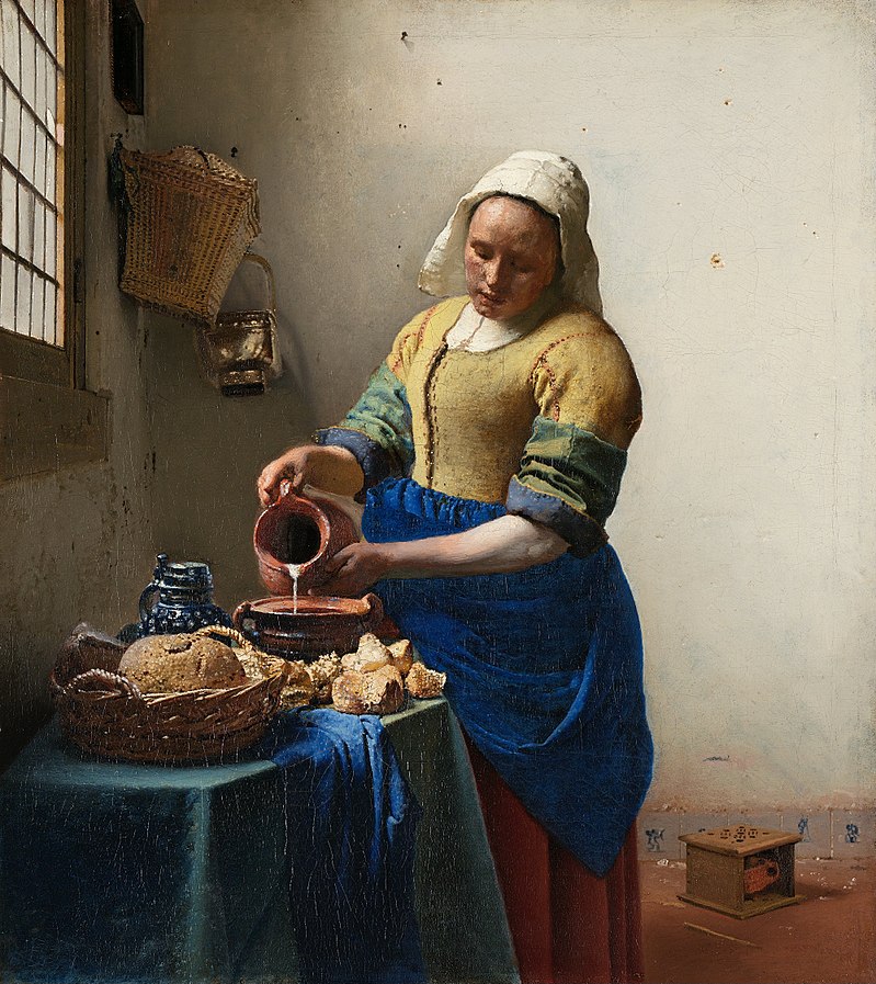 Vermeer's milkmaid