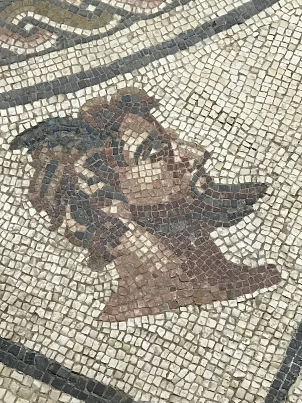 Roman mosaic in Faro Portugal