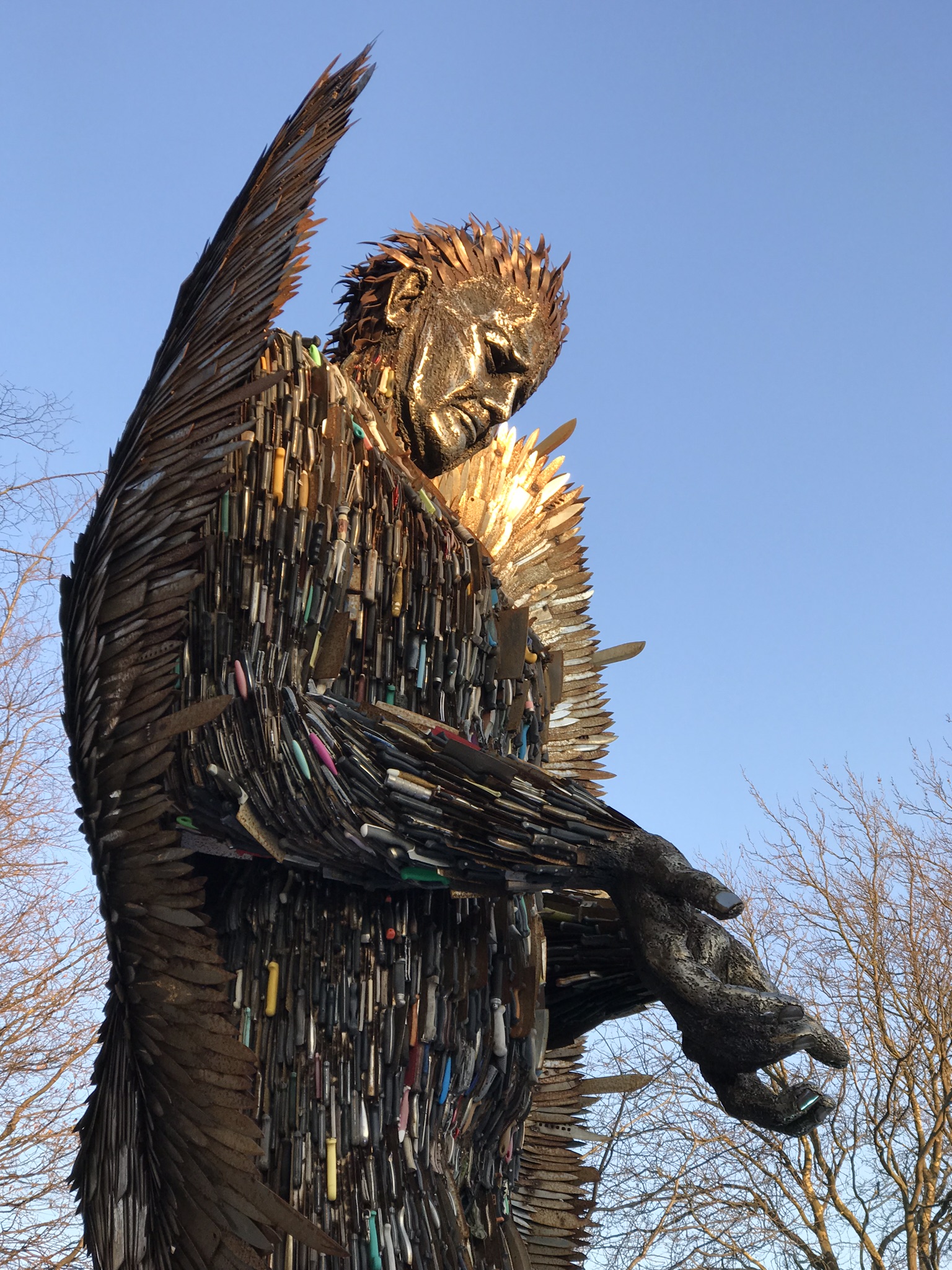 Knife Angel sculpture in Hull