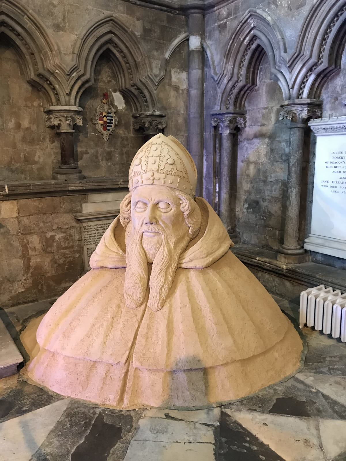 St John of Beverley in sand art