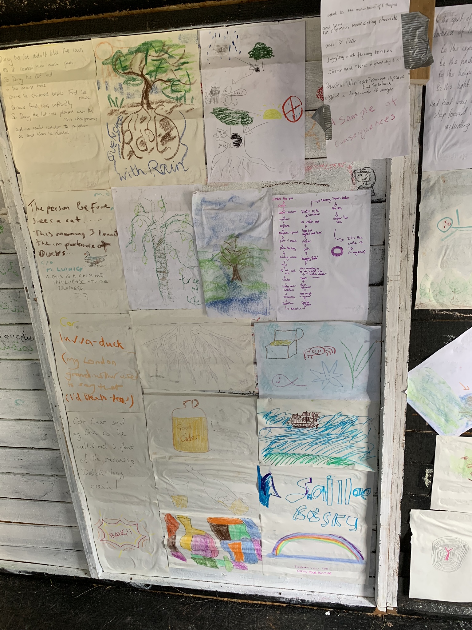 Nothing like some spontaneous art on a summers day.