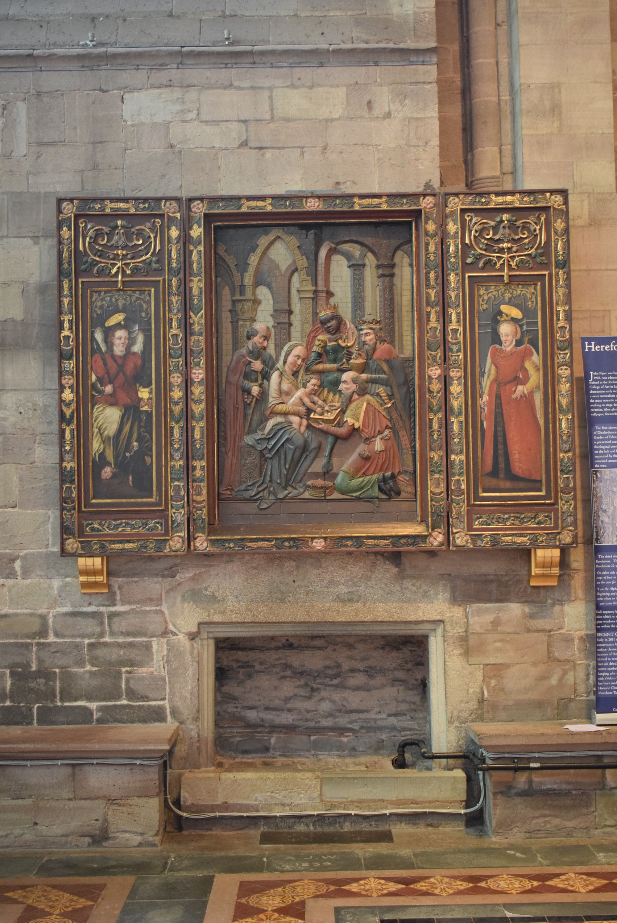 Hereford Cathedral altar painting