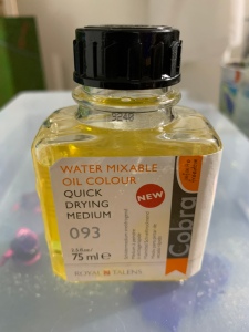 Medium for water mixable oil paint