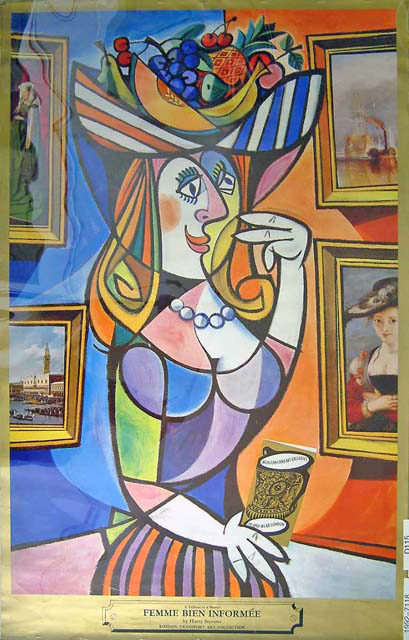 Picasso painted with oil on canvas and also used collage