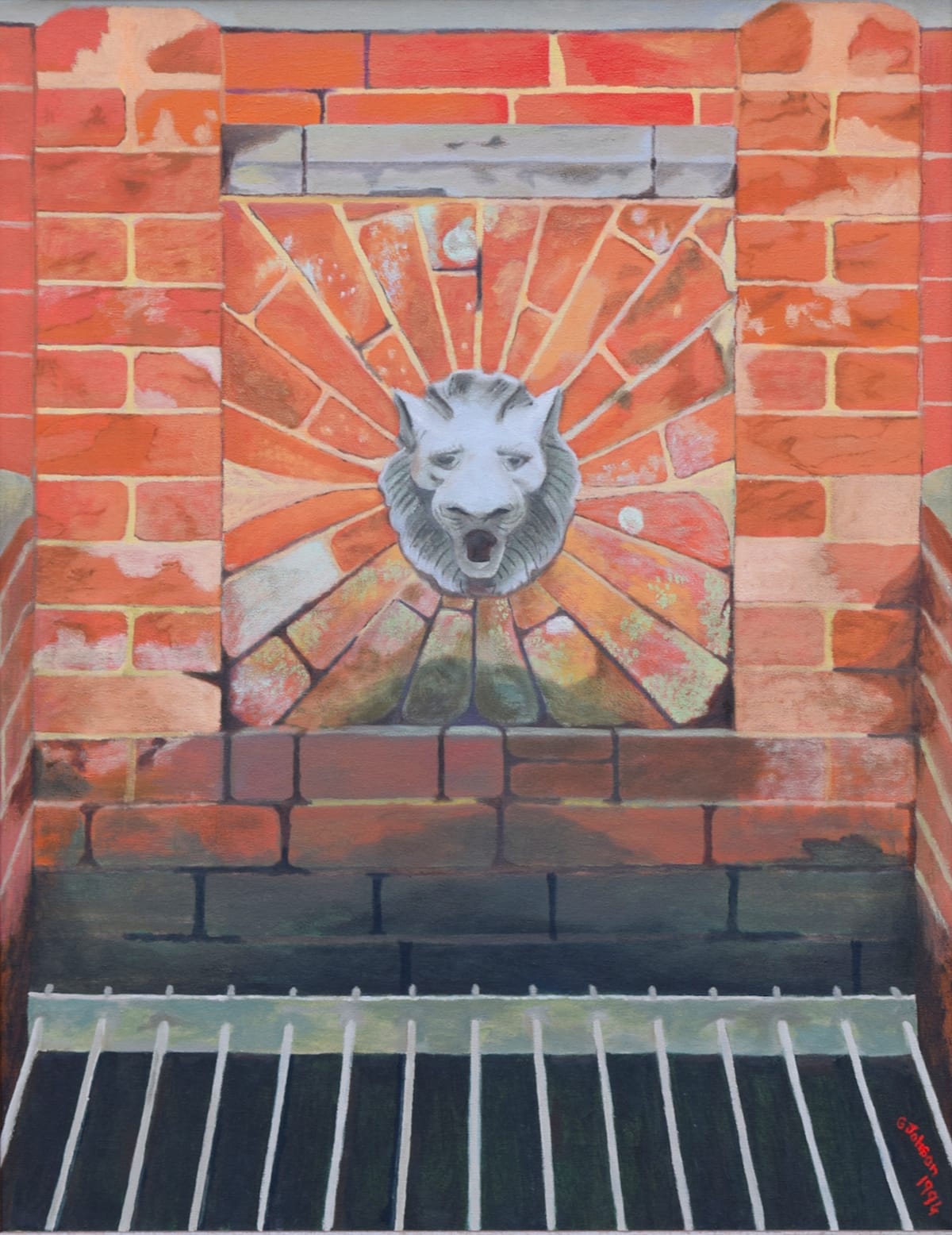 Lion's Head Fointain at Sudbury Hall, England