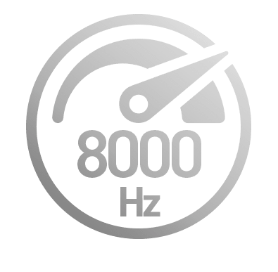 8000 Hz polling — 0,125 ms