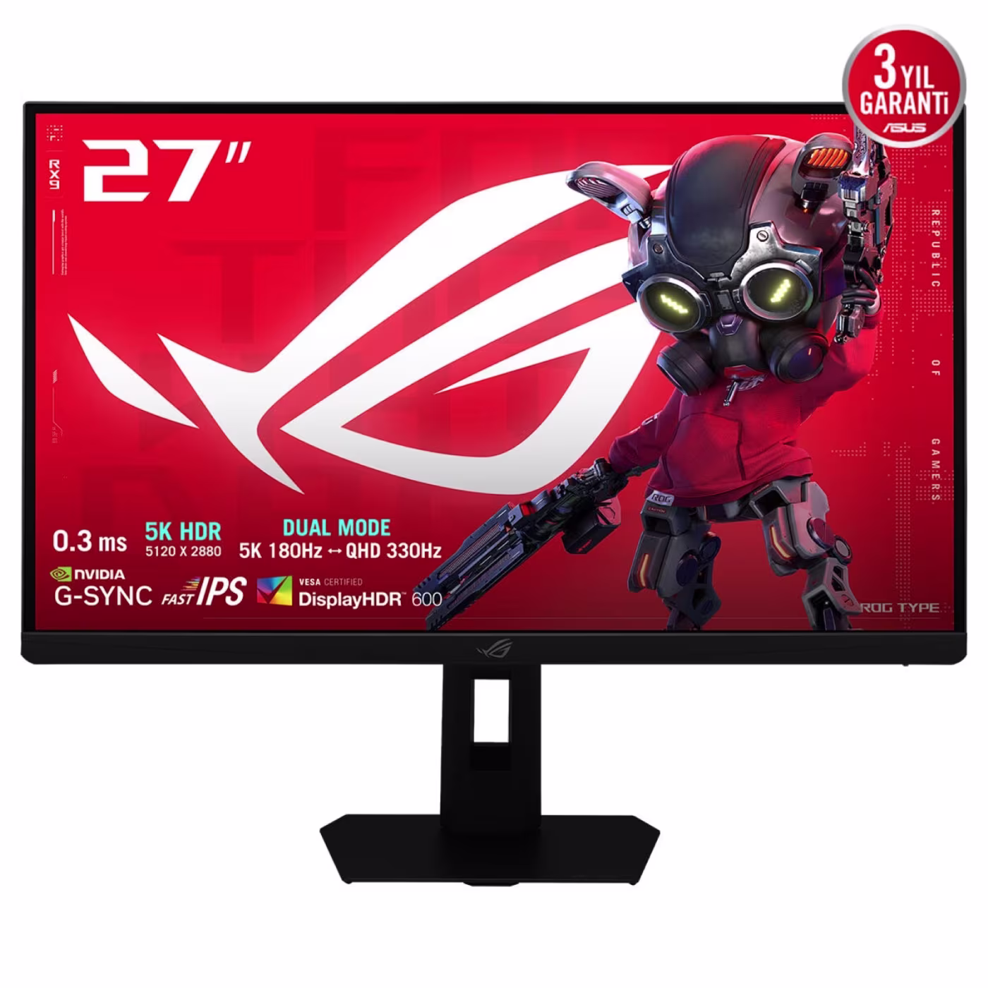ASUS ROG Strix XG27JCG 27" 5K Fast IPS Dual Mode 180Hz/330Hz - 2