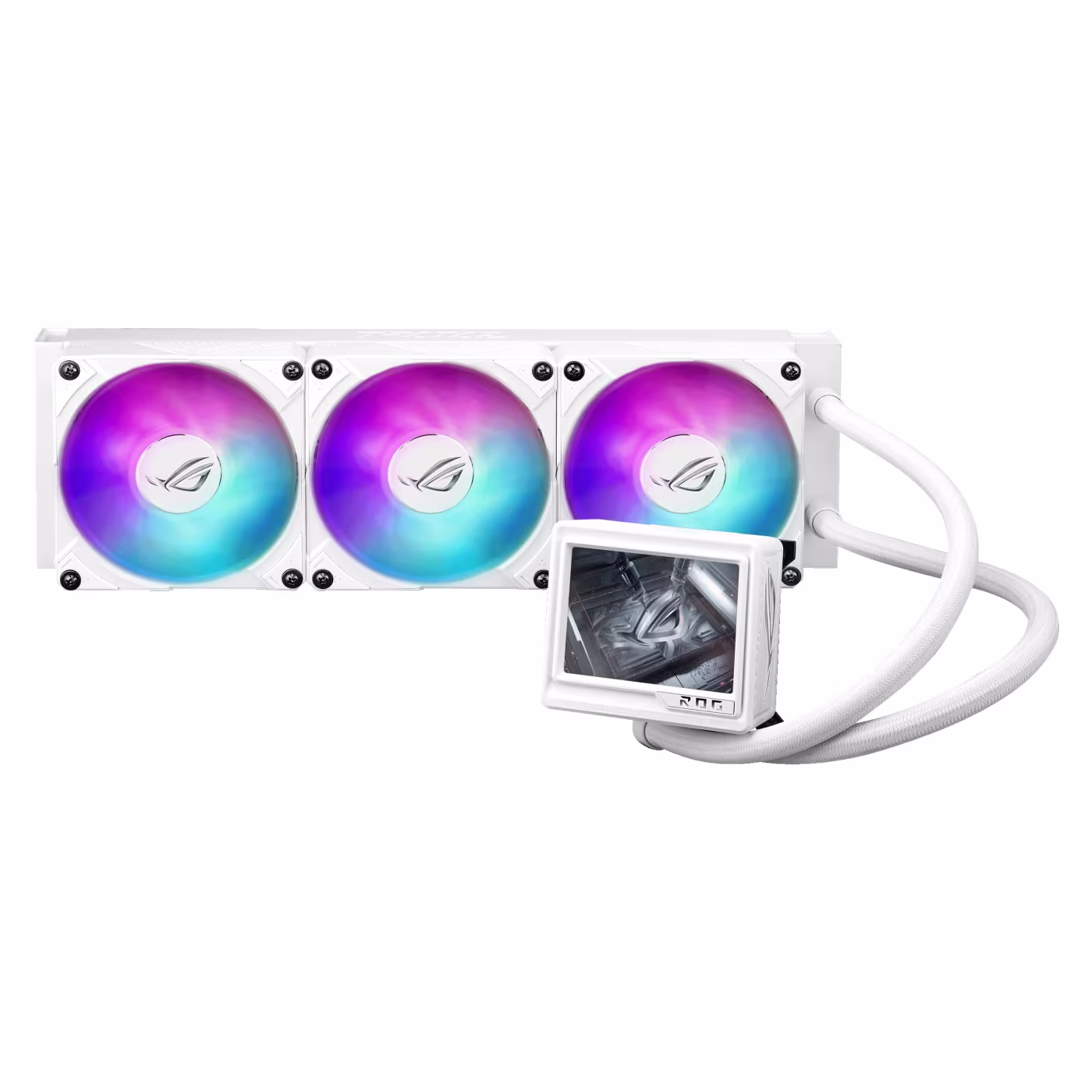 ASUS ROG Ryujin III 360 ARGB Extreme White Edition 360mm Beyaz LCD Sıvı İşlemci Soğutucu - 3