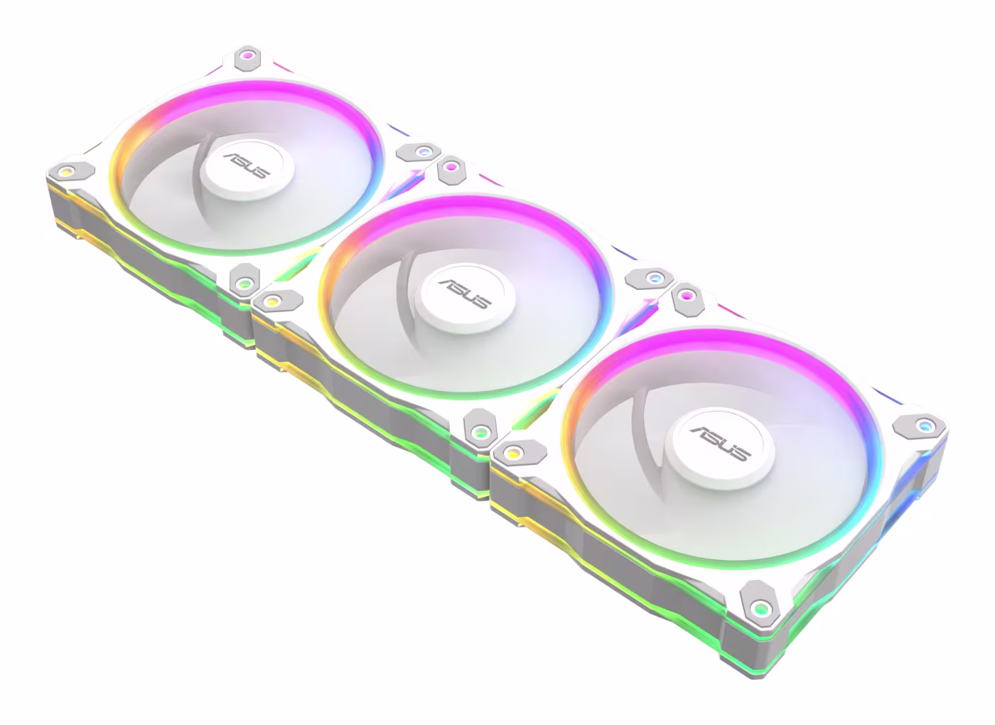 ASUS Prime MR120 ARGB Reverse White 3in1 120mm 3’lü Ters Kanat Beyaz Kasa Fanı - 3