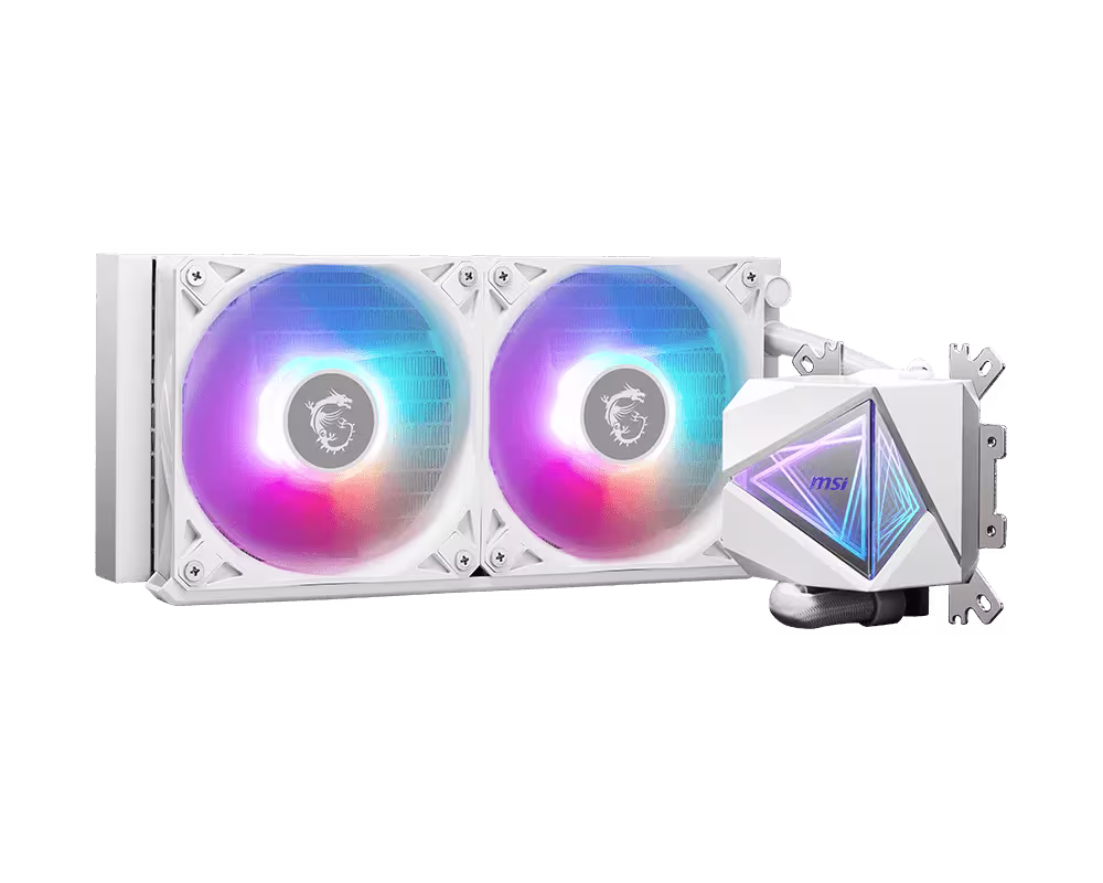 MSI MAG CORELIQUID I240 WHITE 240mm Beyaz ARGB Gen2 Sıvı İşlemci Soğutucu - 1