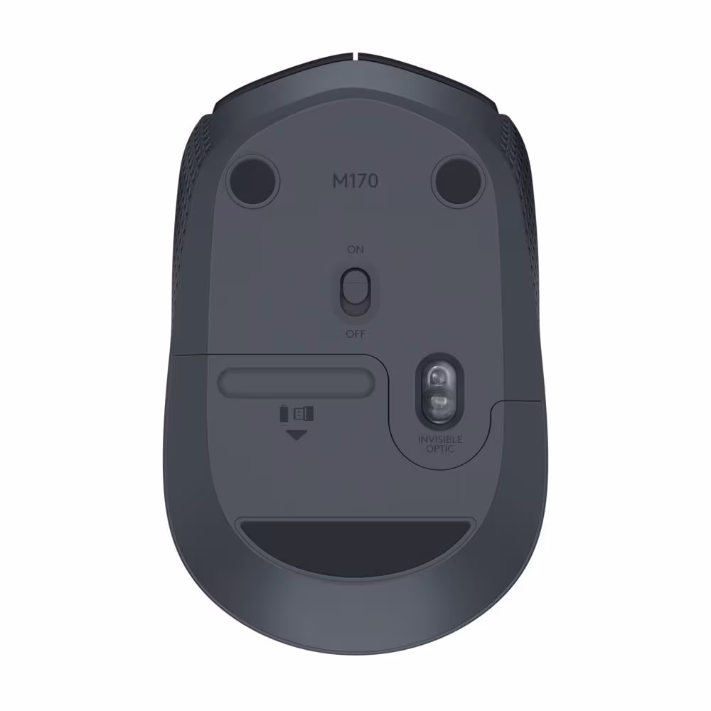 Logitech M171 USB Alıcılı Kablosuz Kompakt Mouse (Siyah/Gri) - 1