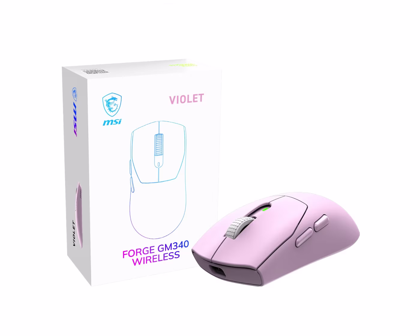 MSI FORGE GM340 Wireless Oyuncu Mouse (Violet) - 2