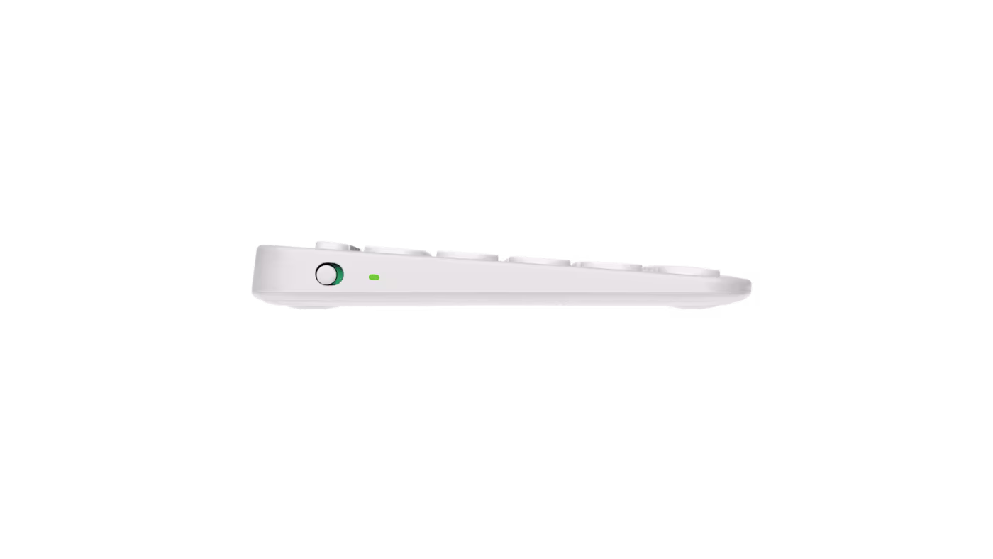 Logitech K380s Pebble Keys 2 Çoklu Cihaz Özellikli Bluetooth Türkçe Q Klavye Beyaz - 1