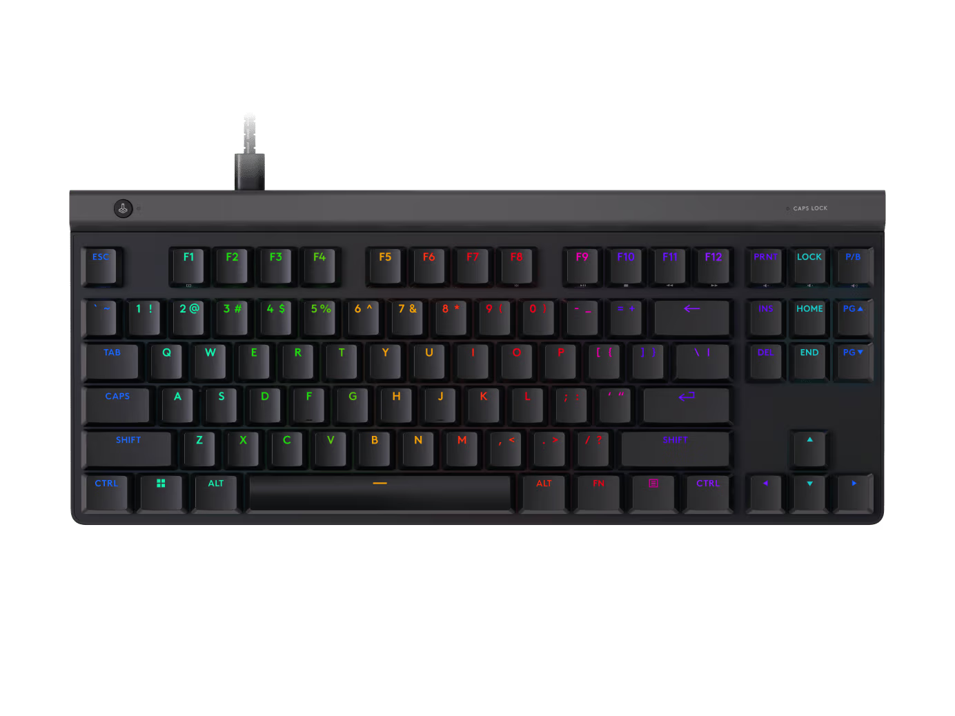 Logitech G515 TKL Kablolu LIGHTSYNC RGB PBT GL Tactile İngilizce Oyun Klavyesi Siyah - 2