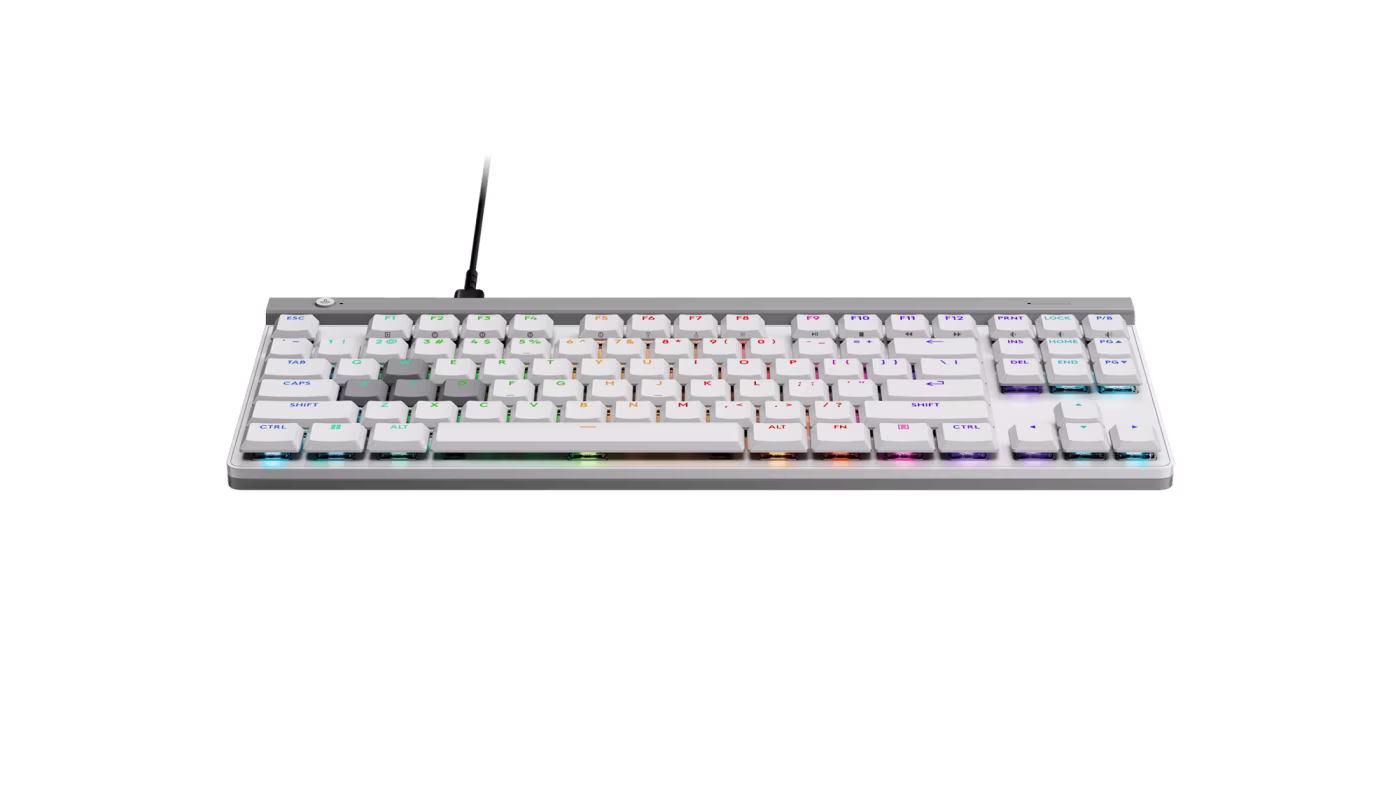Logitech G515 RAPID TKL Kablolu LIGHTSYNC RGB PBT Manyetik Analog İngilizce Oyun Klavyesi Beyaz - 3