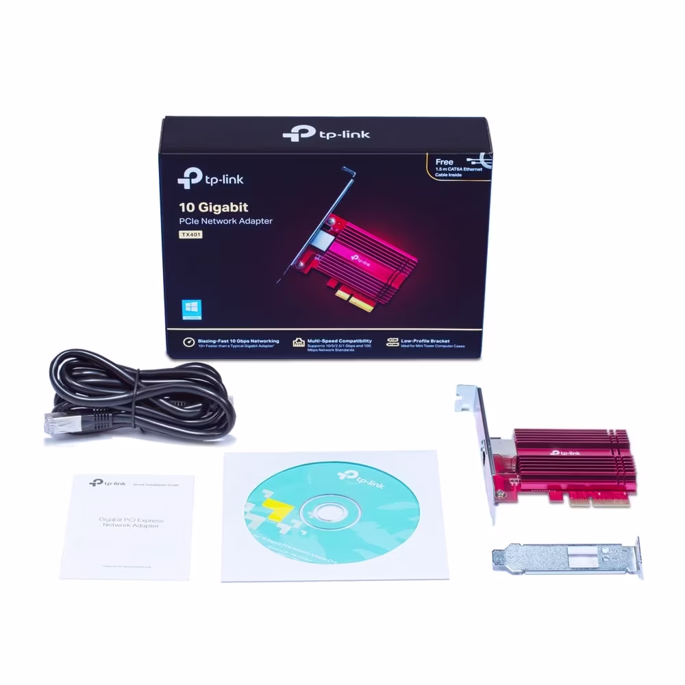 TP-Link TX401 10 Gigabit PCI Express Network Adapter - 1
