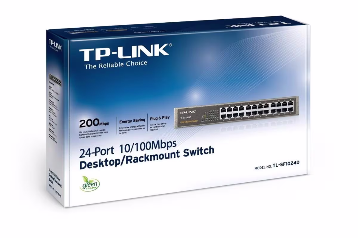 TP-Link TL-SF1024D 24 Port 10/100 Switch - 1
