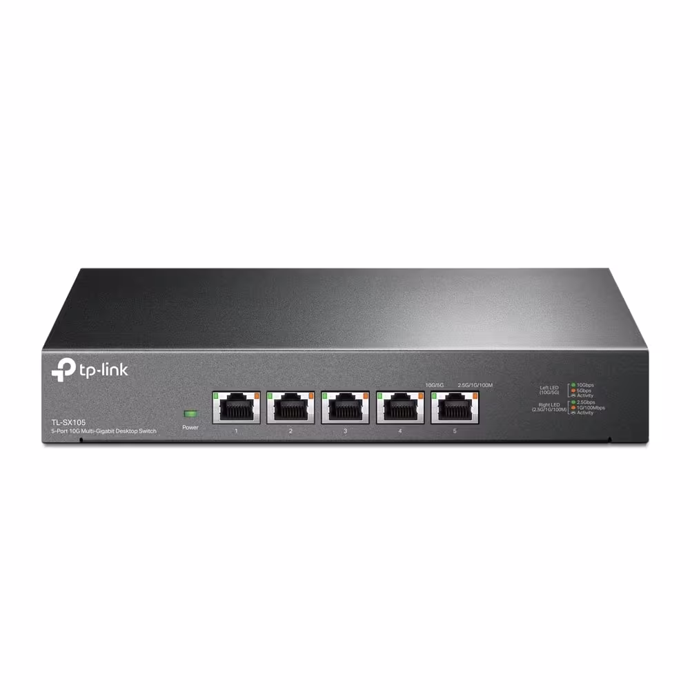 TP-Link TL-SX105 5 Port 10G Multi-Gigabit Masaüstü Switch - 2