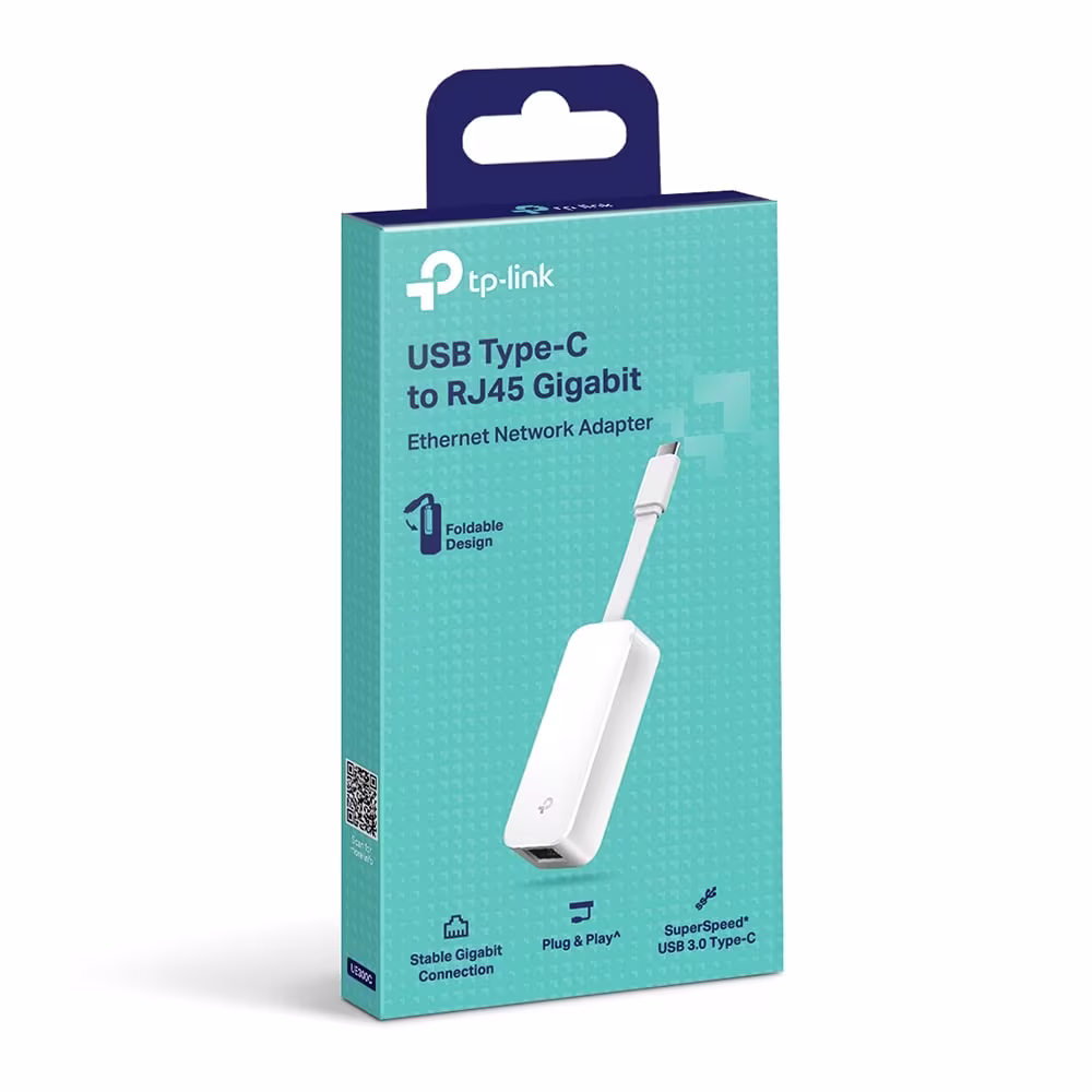 TP-Link UE300C USB 3.0 Type-C to Gigabit Ethernet Ağ Adaptörü - 1