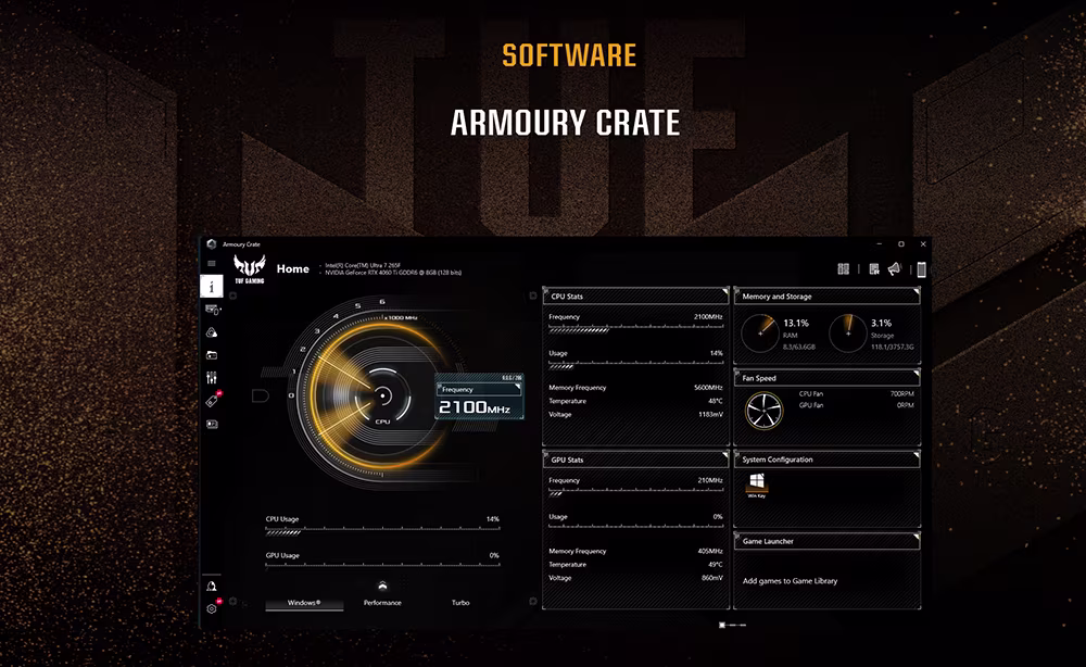 Armoury Crate ile profil yönetimi