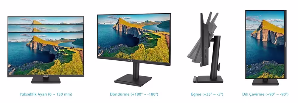 Ergonomik stand · USB hub