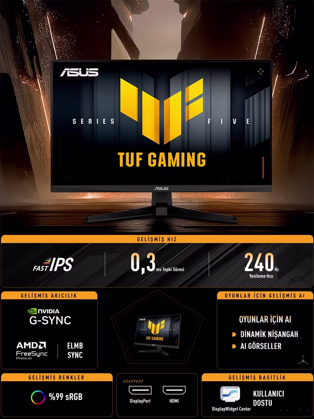 ASUS TUF Gaming VG279QM5A 27