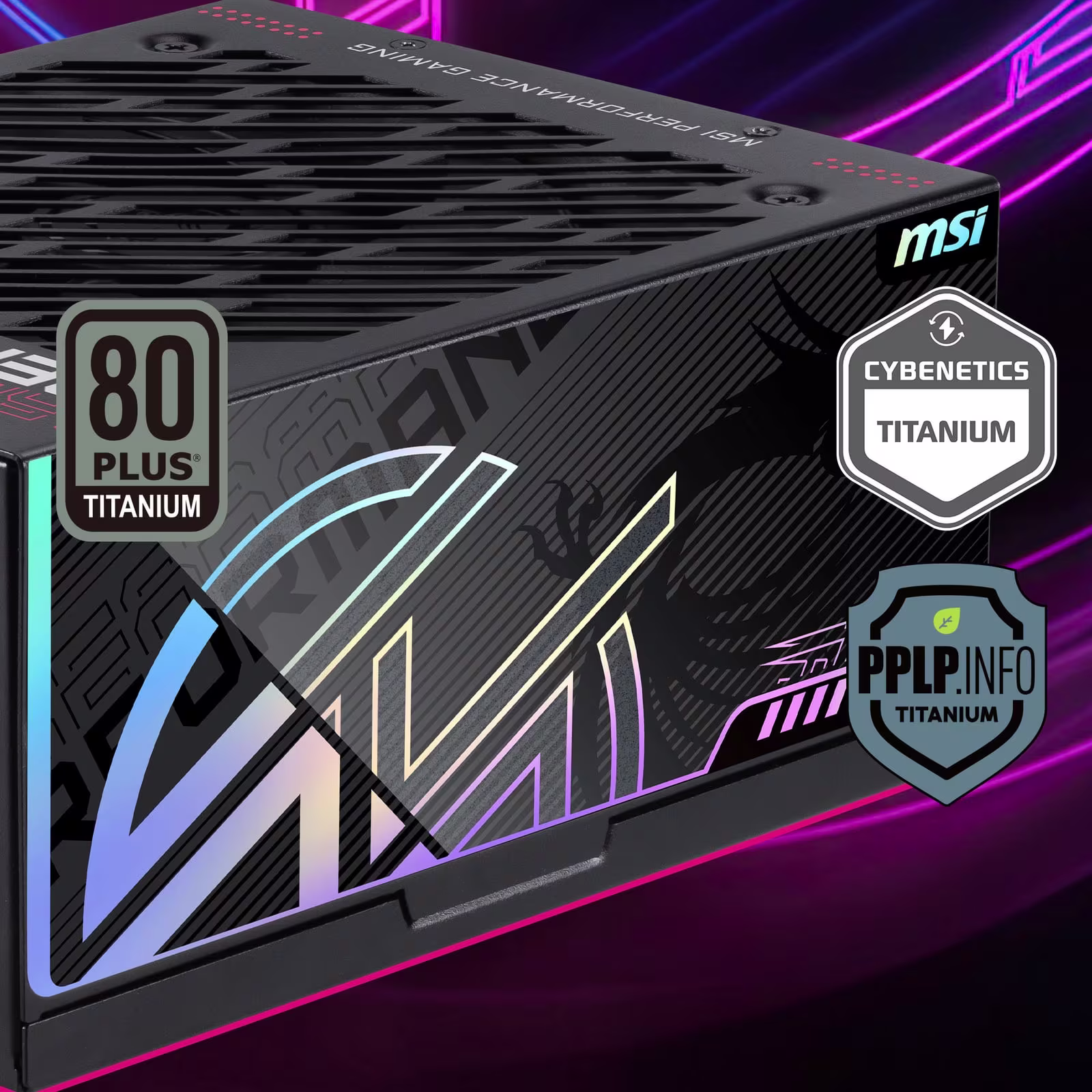 80 PLUS Titanium · Cybenetics / PPLP