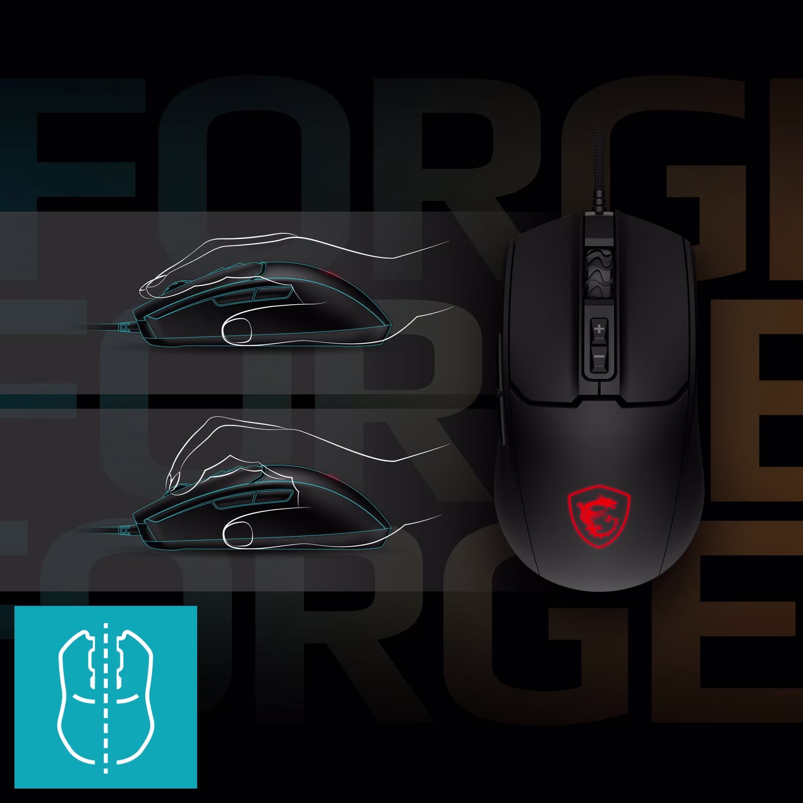 Simetrik form — palm ve claw