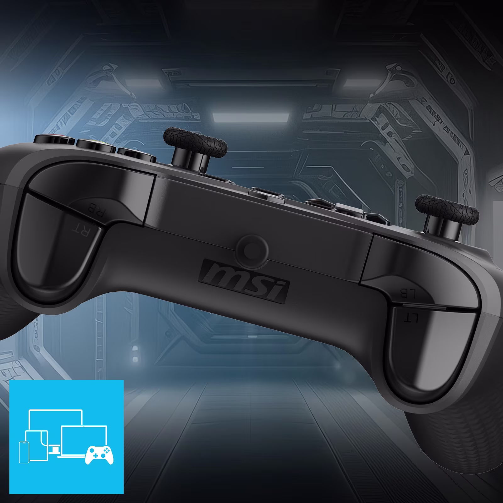 MSI Force GC200 Black Kablolu — Hall Effect Tetik, Çift Titreşim (Siyah)