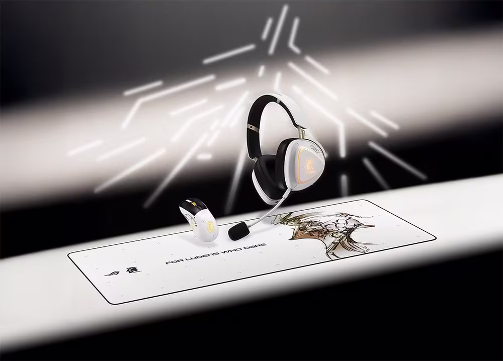 ASUS ROG Delta II-KJP Beyaz Kablosuz — Kojima Productions, 50 mm Titanyum