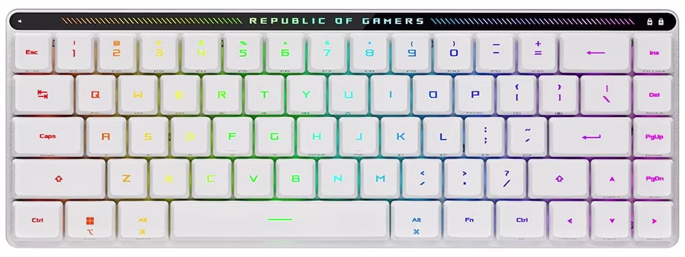ASUS ROG Falchion RX Low Profile Red Wireless ABS Türkçe Q Oyuncu Klavyesi (Beyaz)