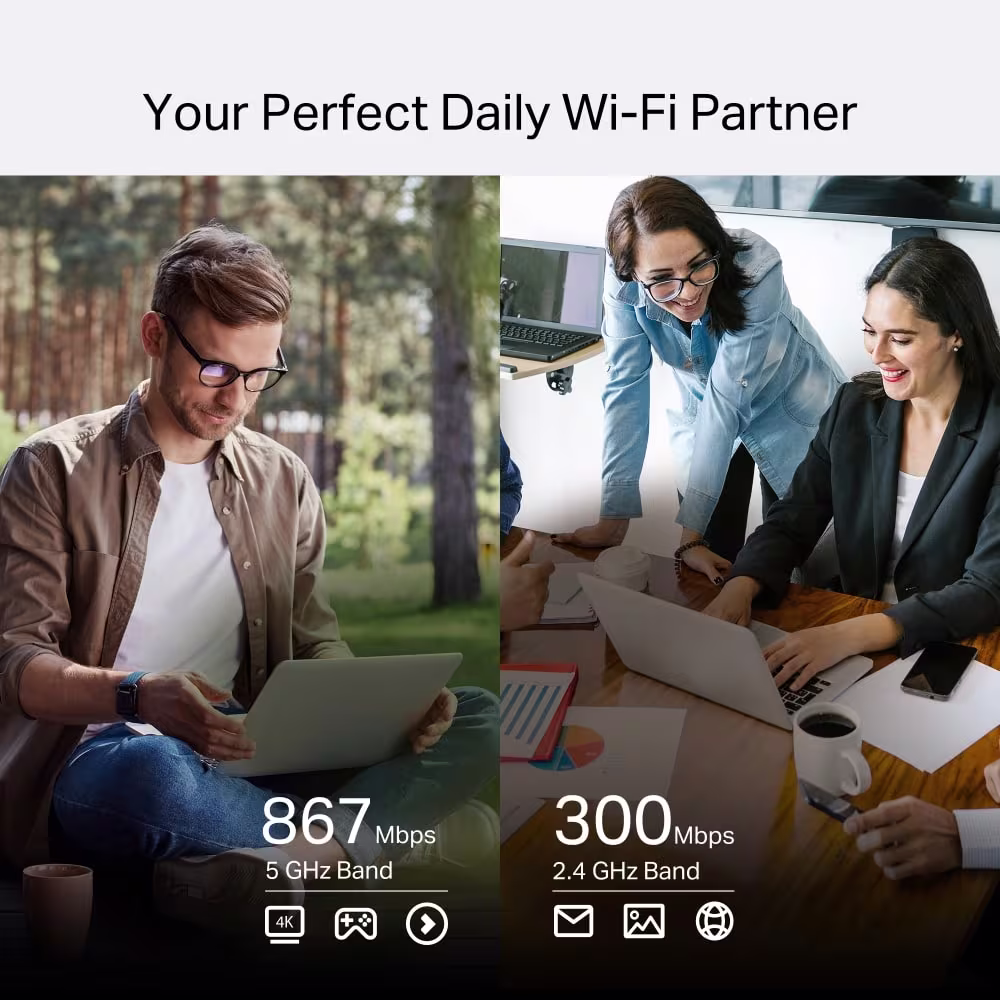 Seçilebilir dual-band · AC1200