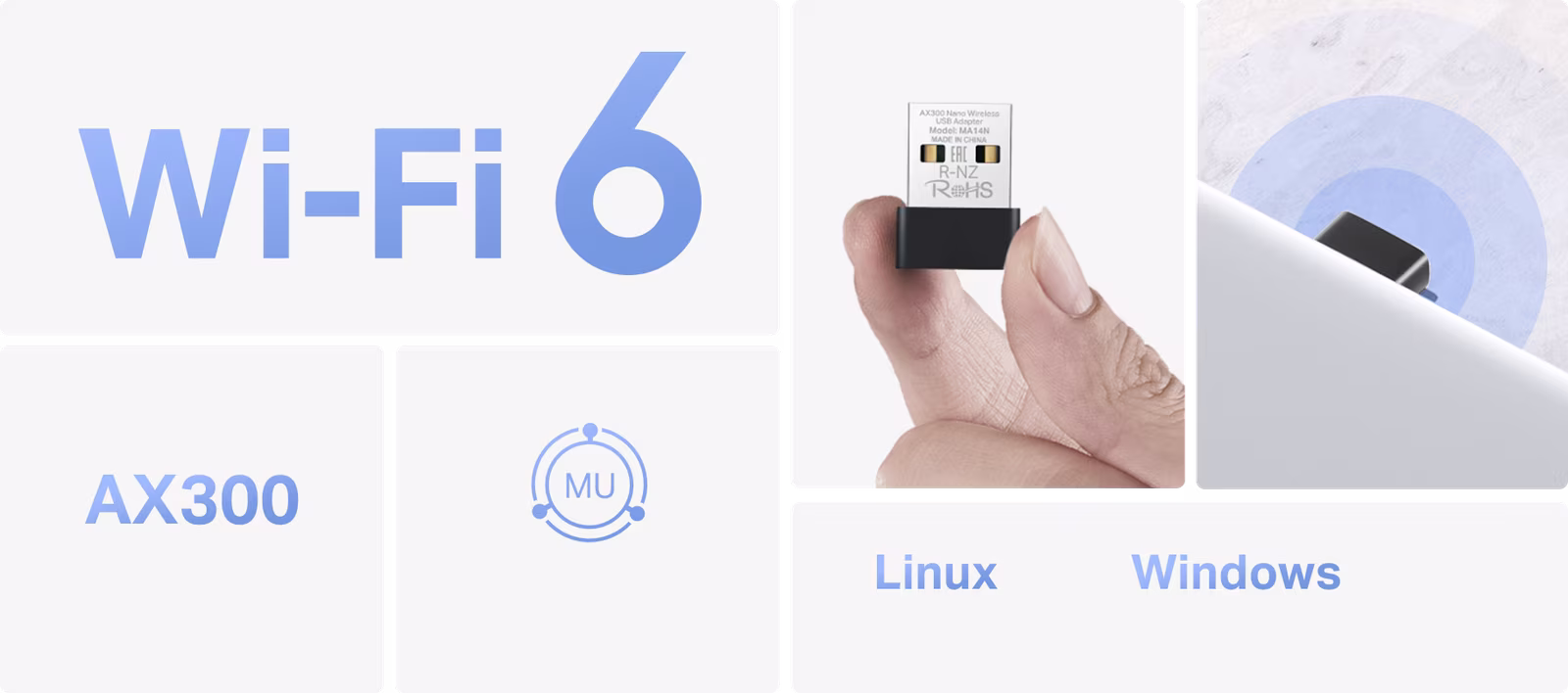 Wi-Fi 6 AX300 — nano yükseltme