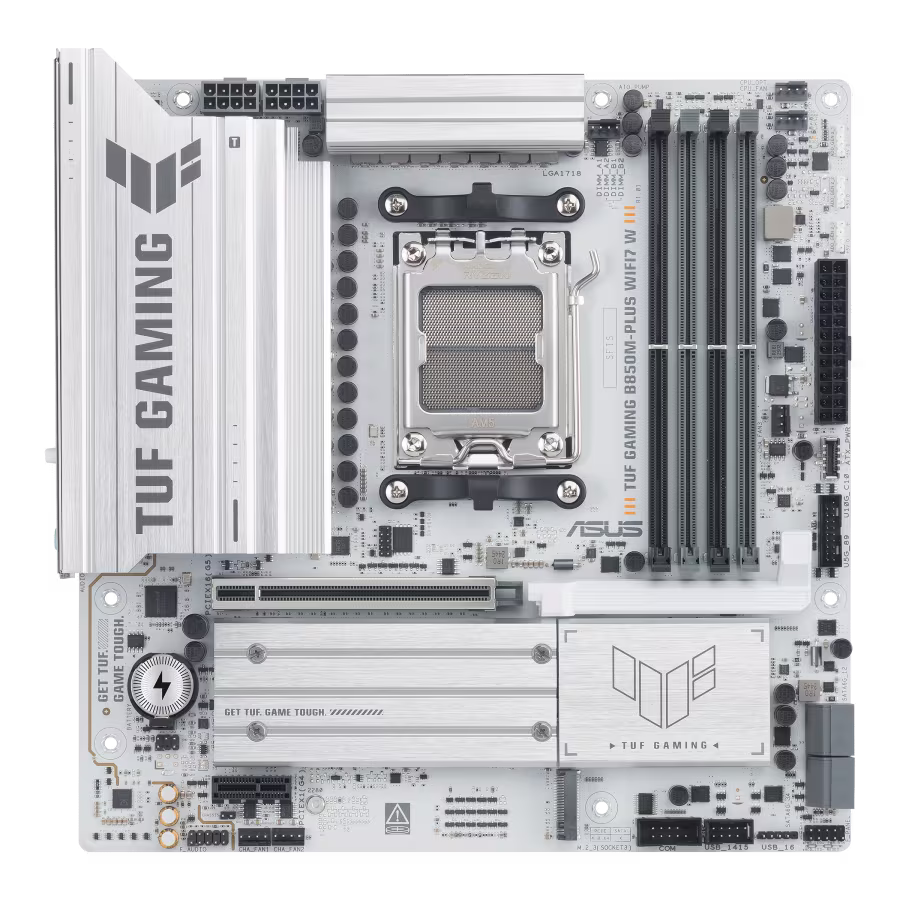 ASUS TUF Gaming B850M-PLUS WIFI7 W AM5 DDR5 mATX Anakart - 2