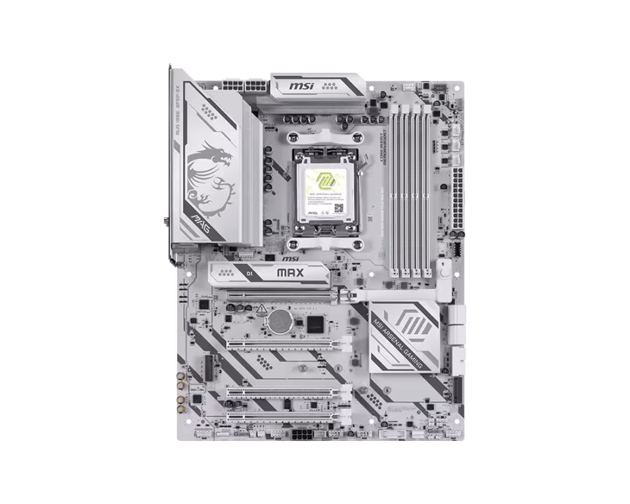 MSI MAG B850 GAMING PLUS MAX WIFI AM5 DDR5 ATX Beyaz Anakart - 2