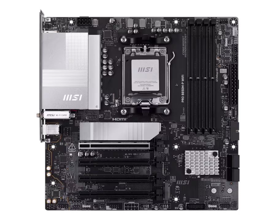 MSI PRO B850M-P WIFI AM5 DDR5 mATX Anakart - 2
