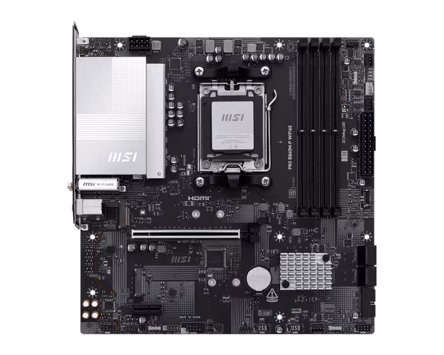 MSI PRO B840M-P WIFI6E AM5 DDR5 mATX Anakart - 2