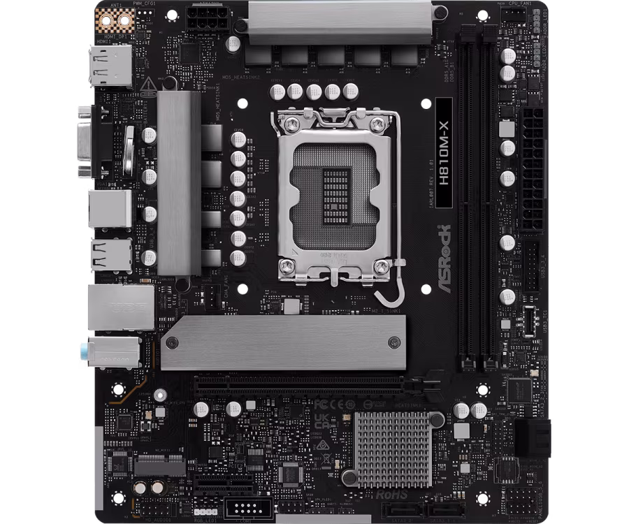 ASRock H810M-X LGA 1851 DDR5 mATX Anakart - 2