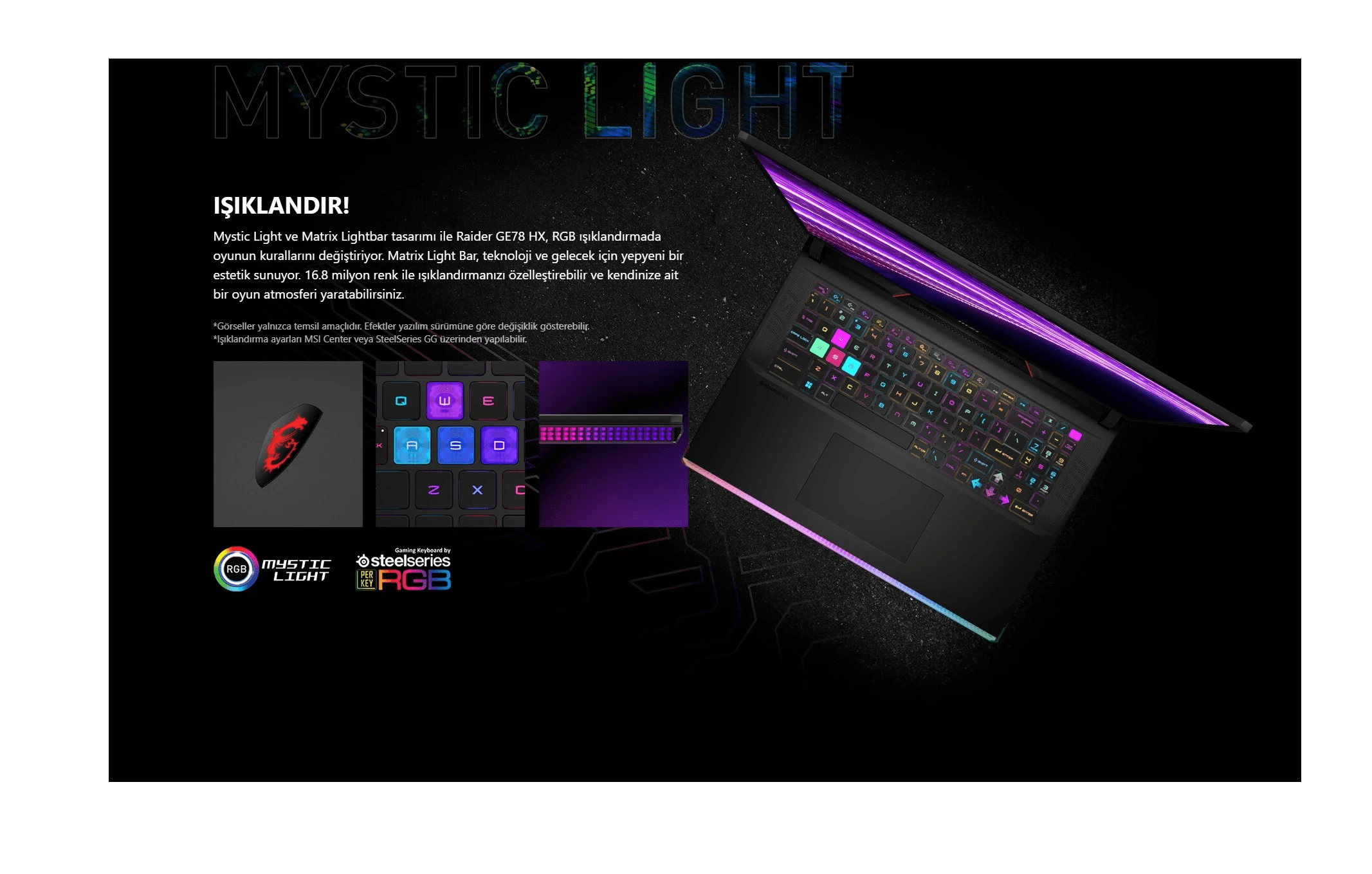 MSI Mystic Light ve Intel i9 İşlemci