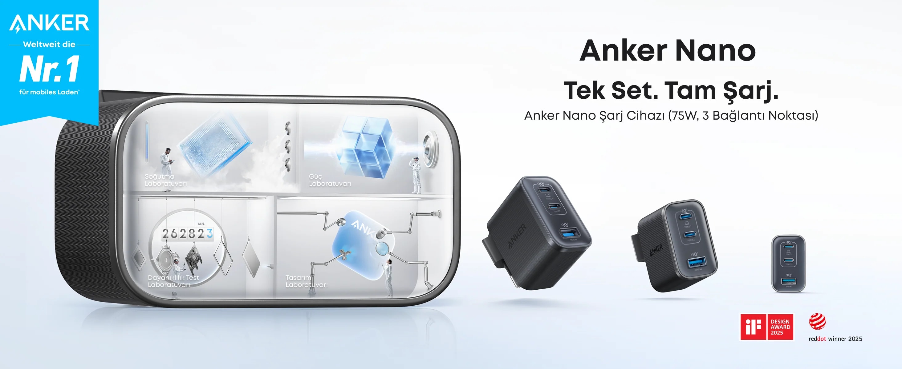 Anker Nano 70W Genel Güç ve MacBook Şarj Performansı