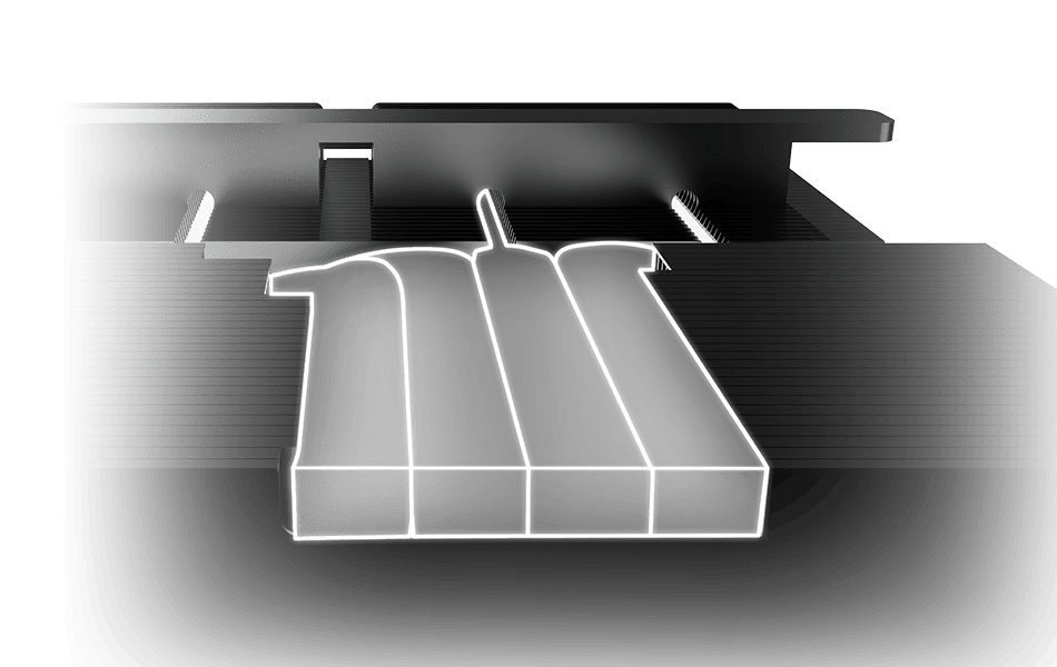 Kare kesitli Core Pipe, GPU ısısını hızlı dağıtır