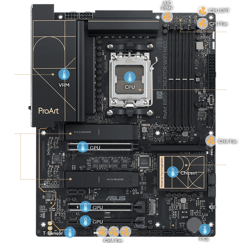 ProArt B850 Creator soğutma