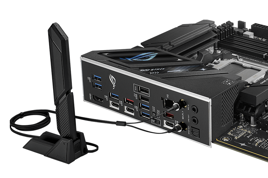 ROG Strix B850-F Neo Wi-Fi 7 ve arka panel