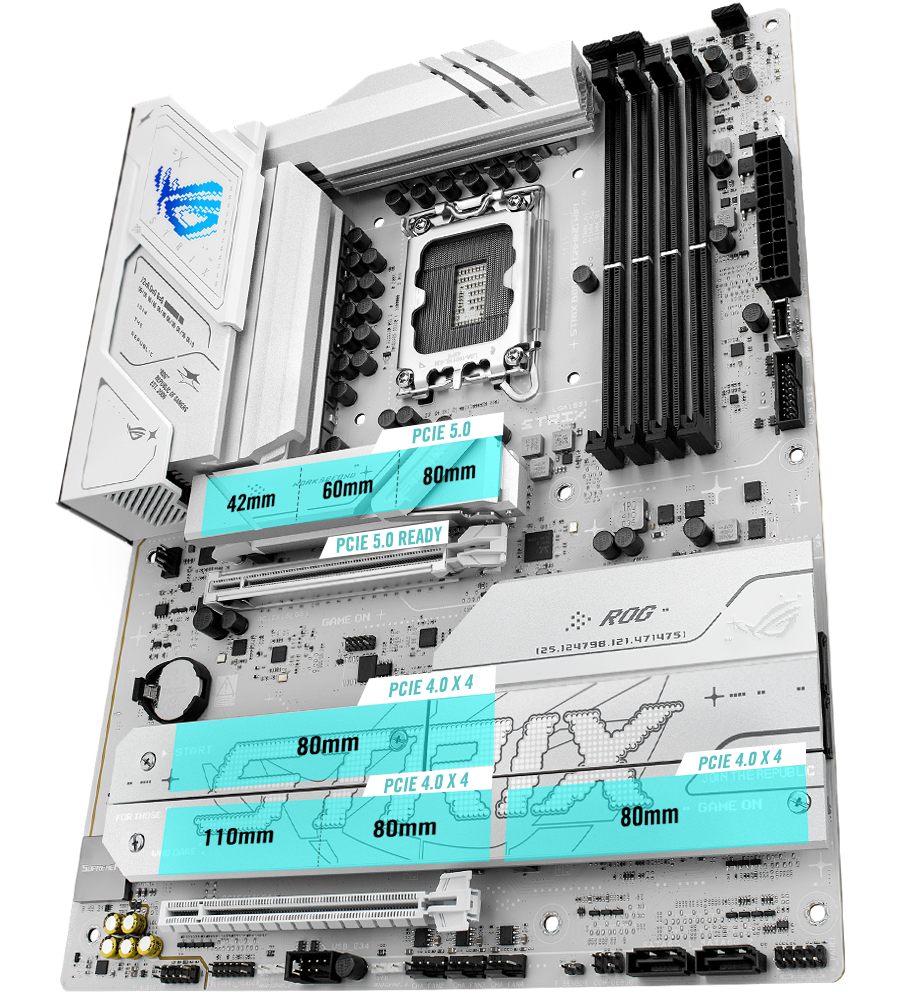 ROG Strix B860-A M.2 ve PCIe 5.0