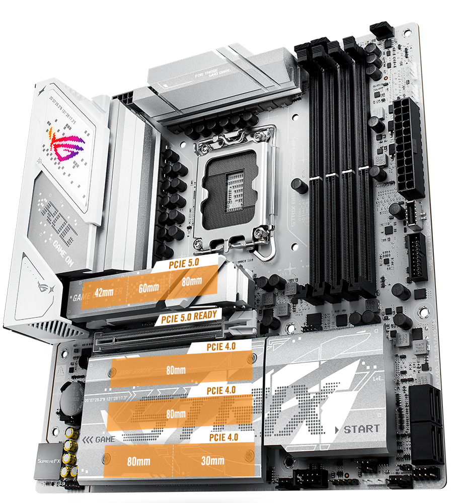 ROG Strix B860-G M.2 ve PCIe 5.0