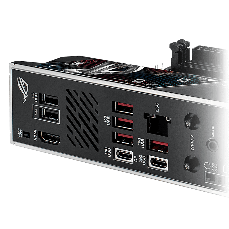 ROG Strix B850-I arka USB 20Gbps