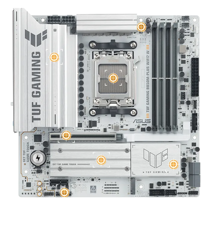 TUF B850M-PLUS WIFI7 W bağlantı ve soğutma